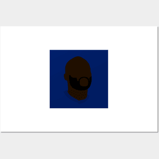 Romelu Lukaku Minimalistic Face Art Posters and Art